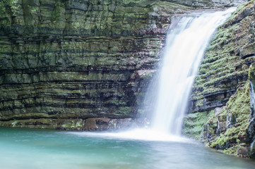 beautiful orrido di botri waterfall