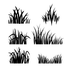 logo grass set