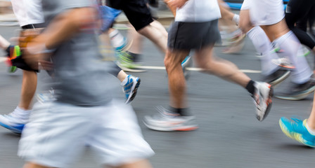 runner on the street