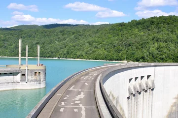 Fotobehang Dam Barrage de Vouglans (Jura)