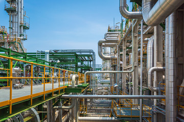 Oil and chemical refinery plant