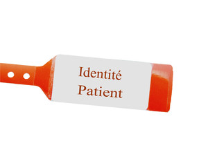 bracelet d'identification d'admission à l'hôpital