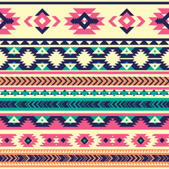 Tribal vector seamless pattern. Aztec abstract geometric art print. Vector background. Wallpaper, cloth design, fabric, paper, cover, textile template