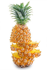 Stack of pineapple