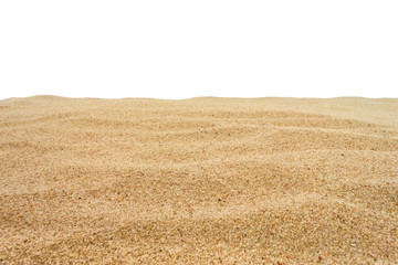 Fototapeta na wymiar Sand isolated on white background