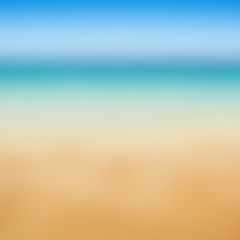 Naklejka premium tropical beach blur background