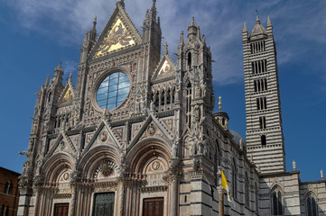 Fototapeta na wymiar Catedral de Siena, Toscana. Siena, il campo