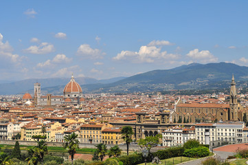 Fototapeta na wymiar Vista de la ciudad de Florencia, rio Arno