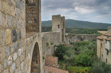 Obraz premium Monteriggioni, villa medieval