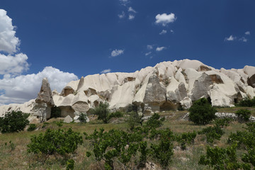 Fototapeta na wymiar Rock Formations in Swords Valley, Cappadocia