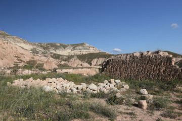 Ruins in Cavusin Village, Cappadocia