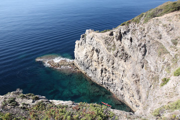 Fototapeta premium Presqu'île de Giens, falaises