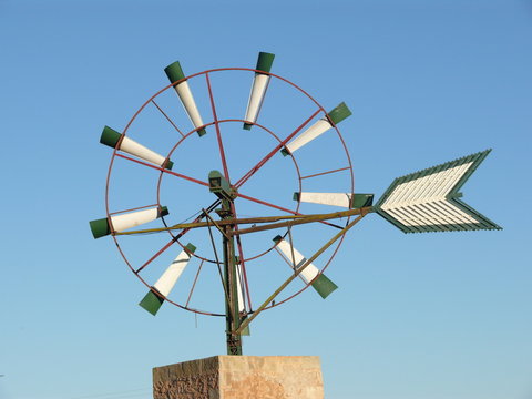 Traditionelle Windmühle auf Mallorca