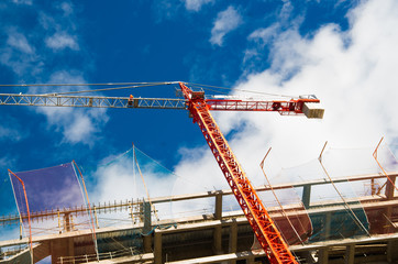 New buildings in construction in the center of the city of Quito, Ecuador