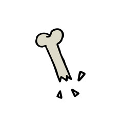 broken bone doodle icon