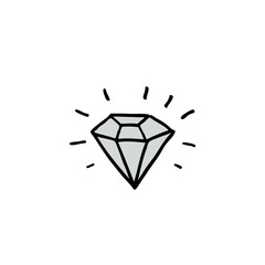 diamond doodle icon