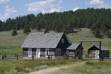 Fototapeta na wymiar Hornbek Ranch at Florissant Fossil Beds
