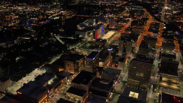 Aerial Washington Spokane June 2017 Night 4K Inspire 2 ProRes