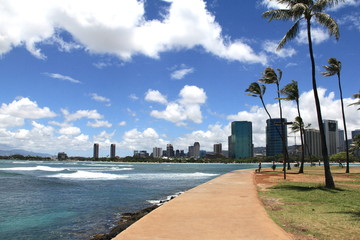 ハワイ＜アラモアナの風景＞