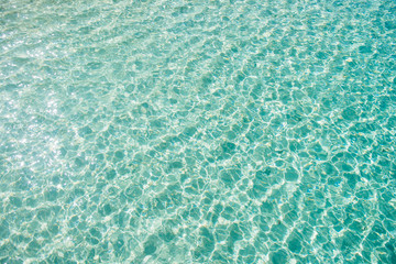 Fototapeta na wymiar beautiful clear water at Mai Ton Island Phuket