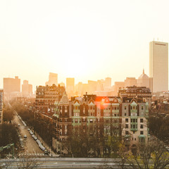 Sunrise Over City Boston 