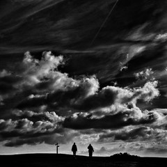 wanderers enjoying nature in Seven Sisters