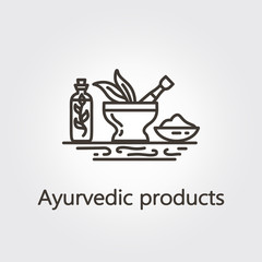Ayurvedic products - logo template