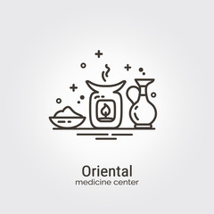 Oriental medicine center - logo template