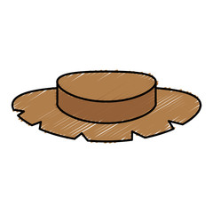 farmer hat isolated icon vector illustration design