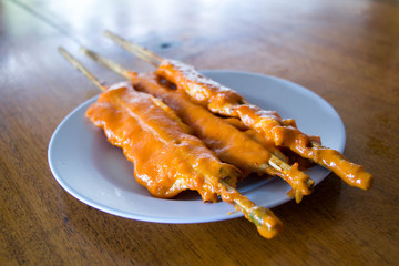 Ayam Golek (chicken grilled with curry)