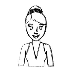 cartoon woman icon