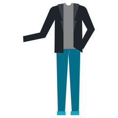 Casual and youth male clothing vector illustration design