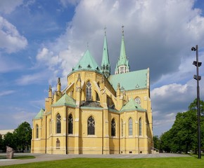Obraz premium Cathedral Basilica of Saint. Stanislaus Kostka in Lodz, Poland 