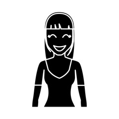 cartoon woman icon