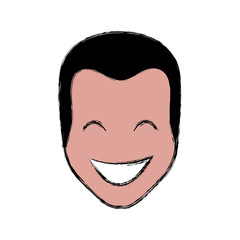 cartoon happy man