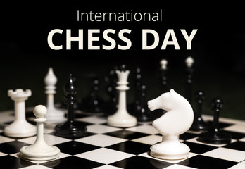 20th of July - international day of chess concept