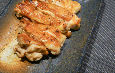 Japanese style chicken steak