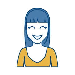cartoon woman icon