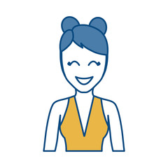 cartoon woman icon