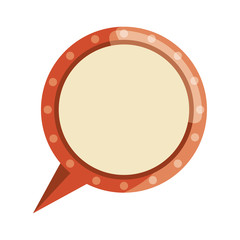 Naklejka premium Vintage bubble chat