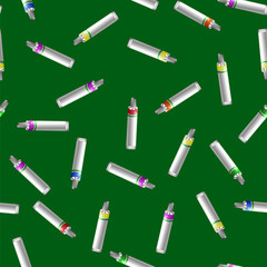 Colored Tubes of Paint  Isolated on White Background