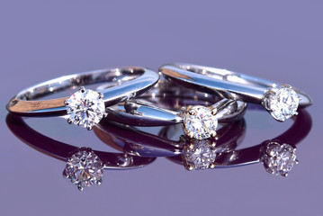 Romantic and tenderness jewelry with gems, brilliants gold and platinum