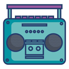 old music player icon vector illustration design