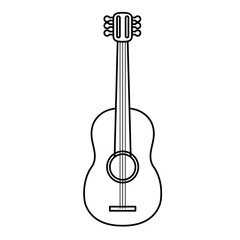 Fototapeta premium guitar instrument isolated icon vector illustration design