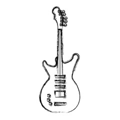 Fototapeta na wymiar electric guitar instrument isolated icon vector illustration design