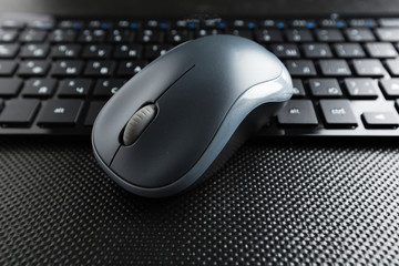 keyboard and mouse on the table .