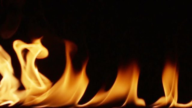 Extinguishing and blowing out a fire with perfect flames