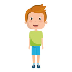 cute boy avatar character vector illustration design
