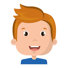 cute boy avatar character vector illustration design