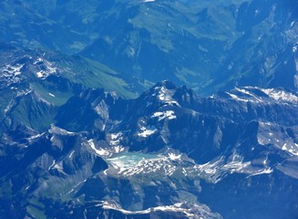 vue aérienne...alpes suisses